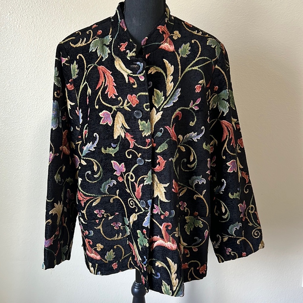 Appleseed’s tapestry spring fall jacket blazer grandmillennial classic